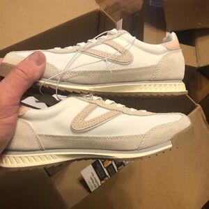 Tretorn Beige and Cream Athletic Shoes